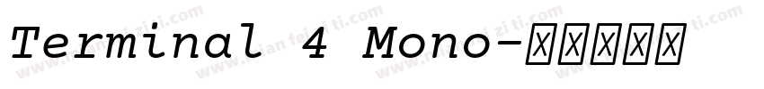 Terminal 4 Mono字体转换